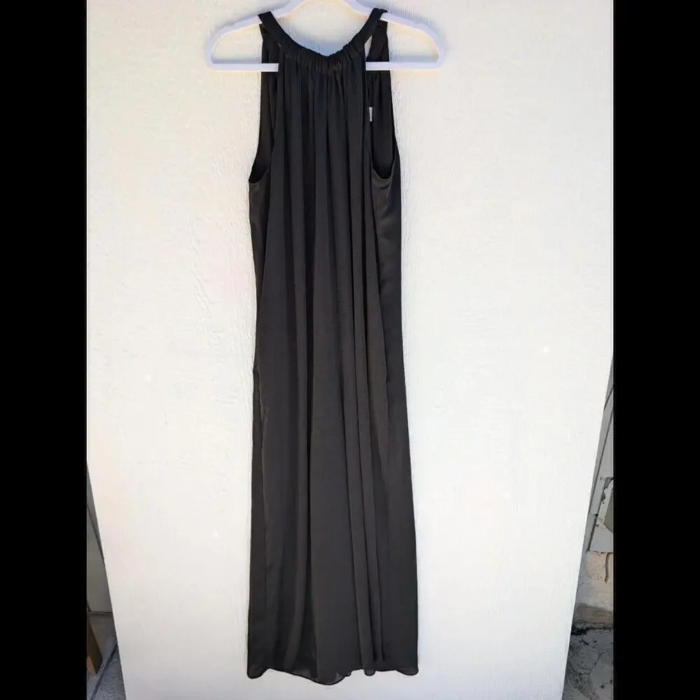 Lewit Black Halter Wide Leg Jumpsuit With Pockets Elegant Formal Size 8 - Picture 5 of 12